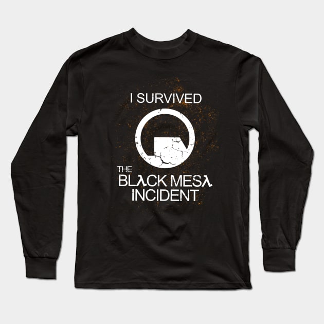 I SURVIVED BLACK MESA Long Sleeve T-Shirt by Hislla